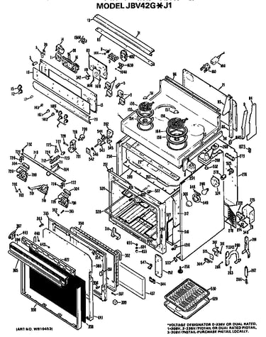 Main body/cooktop/controls