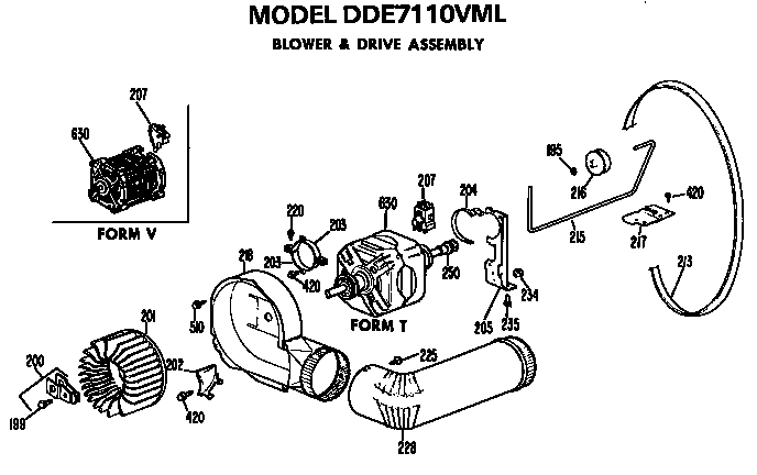 Blower and drive assembly
