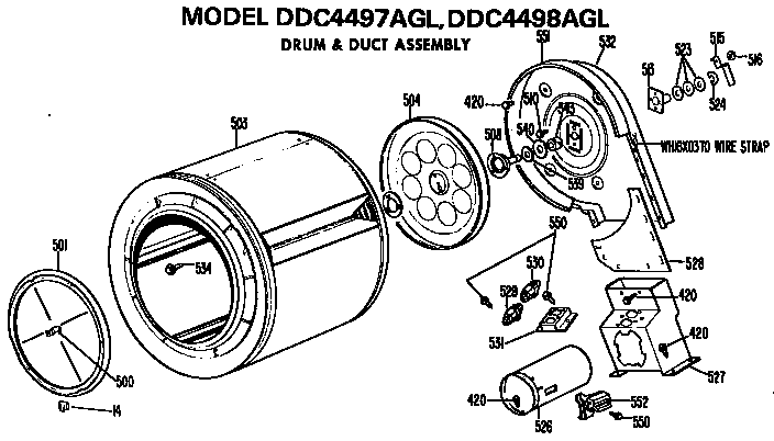 DRUM AND DUCT ASSEMBLY