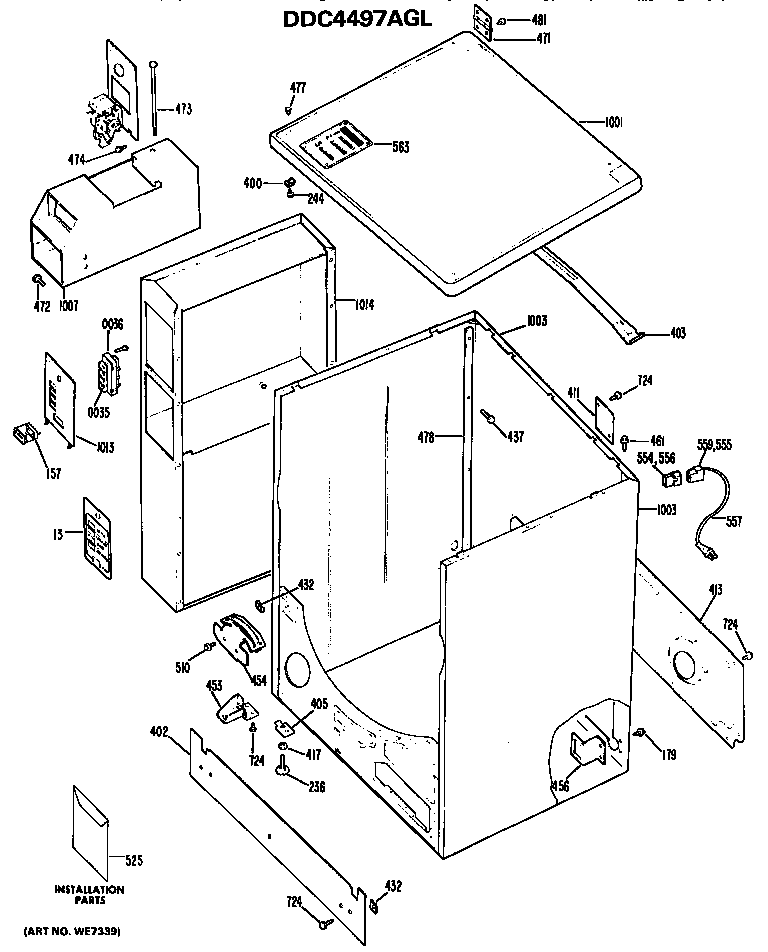 CABINET FOR DDC4497AGL