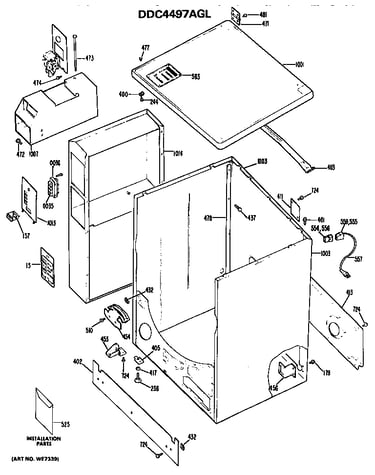 Cabinet for ddc4497agl