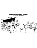 Backsplash and coin box for wwc8100fal