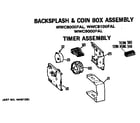 GE WWC9000FAL timer assembly for wwc9000fal diagram