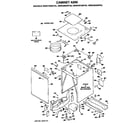 GE WWC9000FAL cabinet assembly diagram