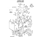 GE WWC7000FAL cabinet assembly diagram