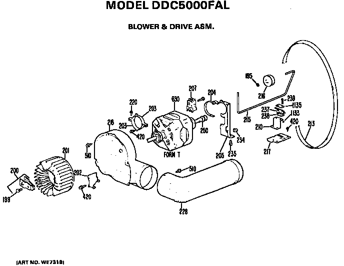 Blower and drive assembly