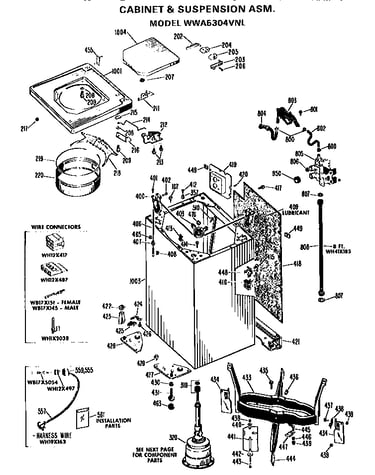 Cabinet and suspension
