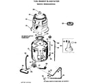 GE WWA5304VNL tub/basket and agitator diagram