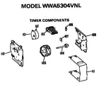 GE WWA5304VNL timer assembly diagram