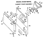 GE DDG5189VSL cabinet front diagram
