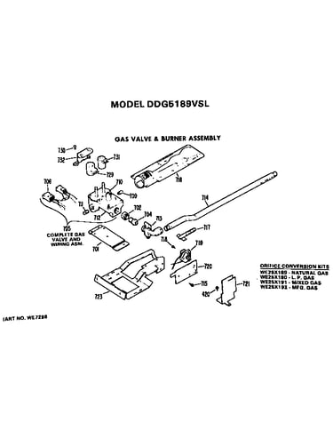 Gas valve and burner assembly