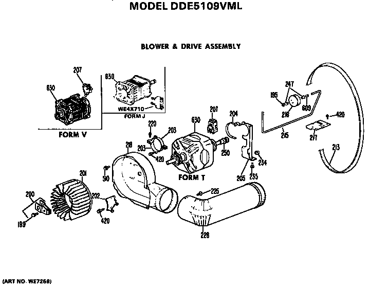 Blower and drive assembly