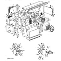 GE A3B588DACSQ2 replacement parts/compressor diagram