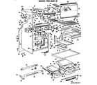 GE TBX20ZHB cabinet parts diagram