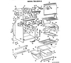 GE TBX20VHB cabinet parts diagram