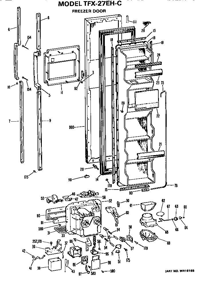 Freezer door