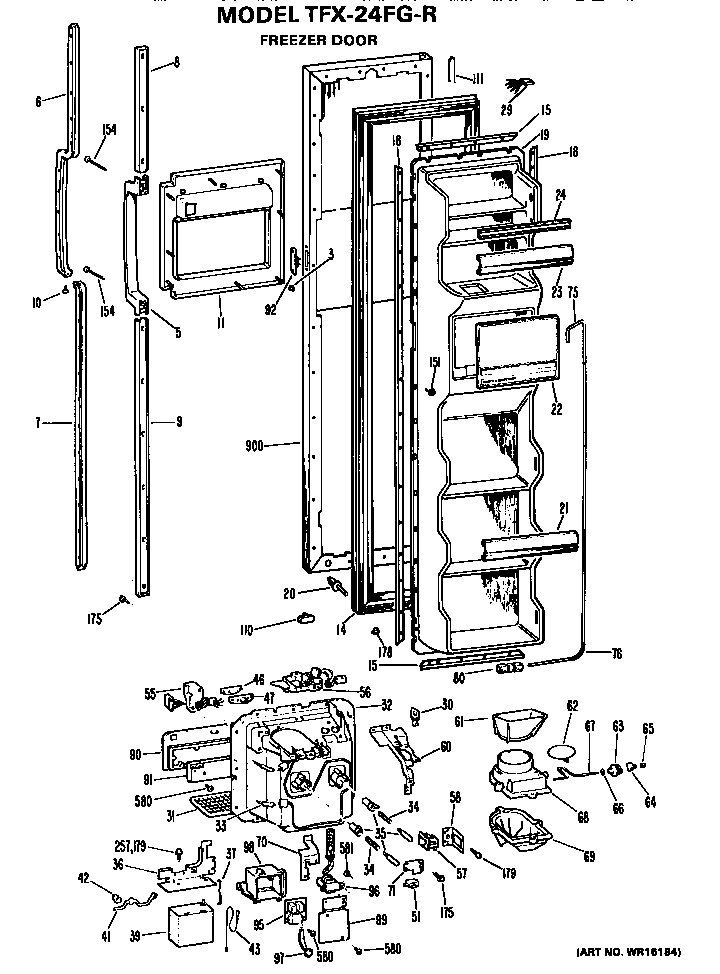 Freezer door