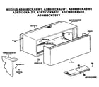 GE A3B683CKASW1 cabinet diagram