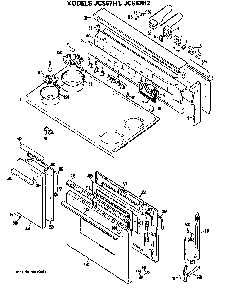 Cooktop/controls