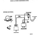 GE JE142501 wiring material diagram