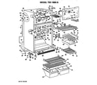 GE TBX18BKBR cabinet parts diagram