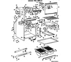 GE TBX18KHB cabinet parts diagram