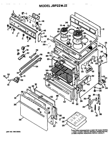 Main body/cooktop/controls