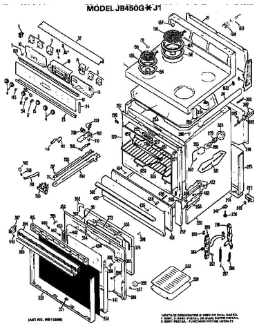 Main body/cooktop/controls
