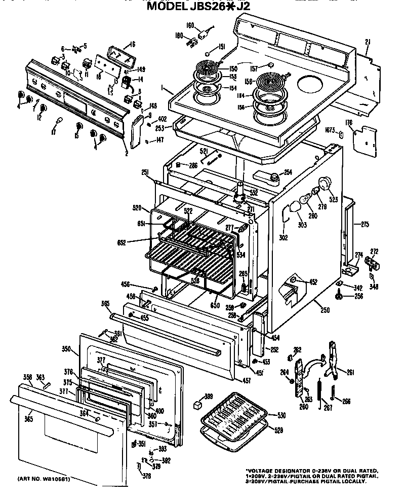 MAIN BODY/COOKTOP/CONTROLS