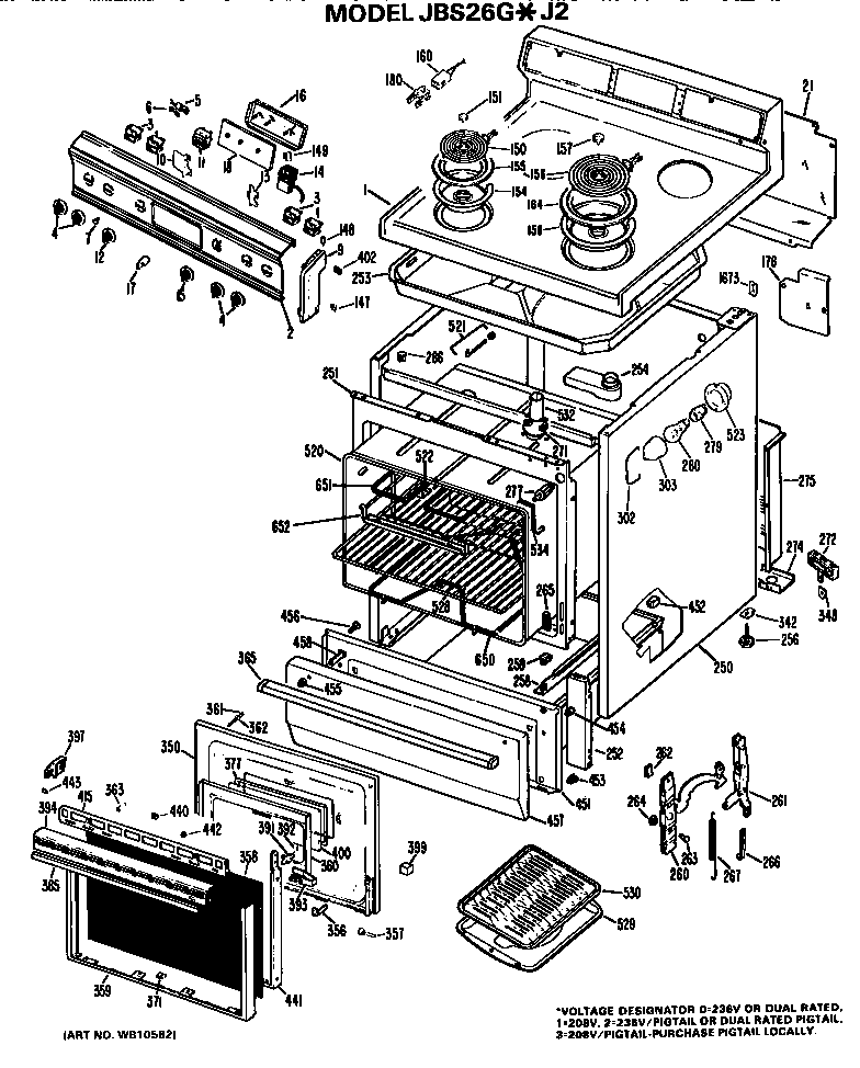 MAIN BODY/COOKTOP/CONTROLS