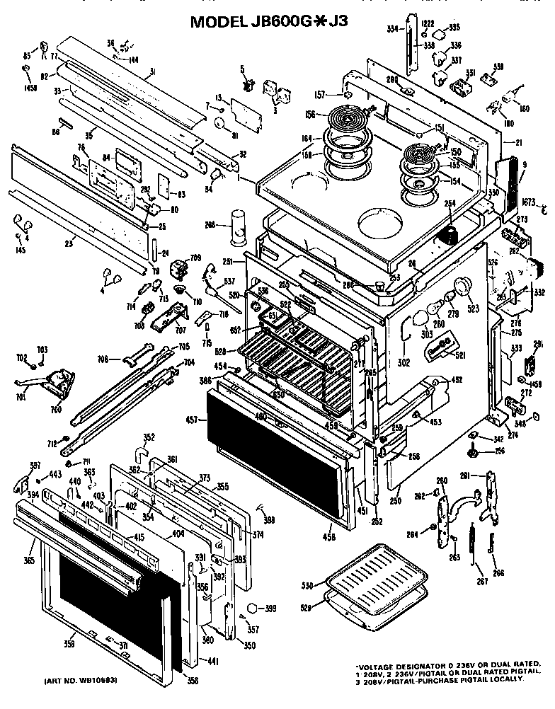 MAIN BODY/COOKTOP/CONTROLS