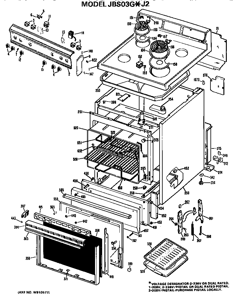 MAIN BODY/COOKTOP/CONTROLS