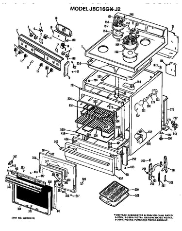 Main body/cooktop/controls