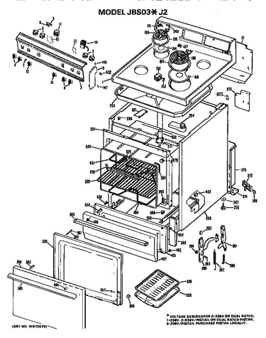 Main body/cooktop/controls