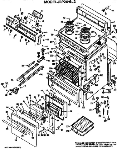 Main body/cooktop/controls