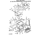 GE JGBC17GEH3 oven cabinet diagram