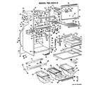 GE TBX23CHB cabinet parts diagram