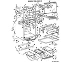 GE TBX23CHC cabinet parts diagram