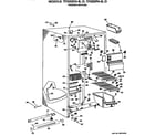 GE TFX20PHB freezer section diagram