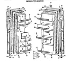 GE TFX24ZHB doors diagram