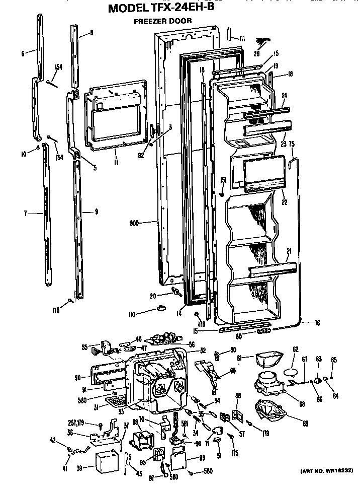 Freezer door