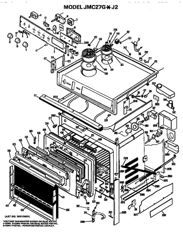 Main body/cooktop/controls