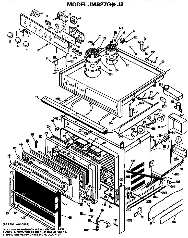 MAIN BODY/COOKTOP/CONTROLS