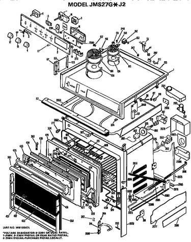 Main body/cooktop/controls