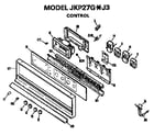 GE JKP27GJ3 control diagram