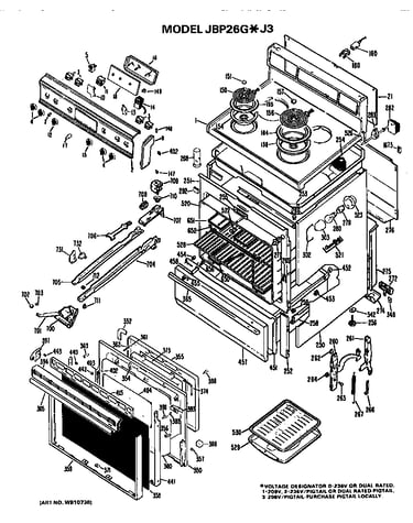 Main body/cooktop/controls
