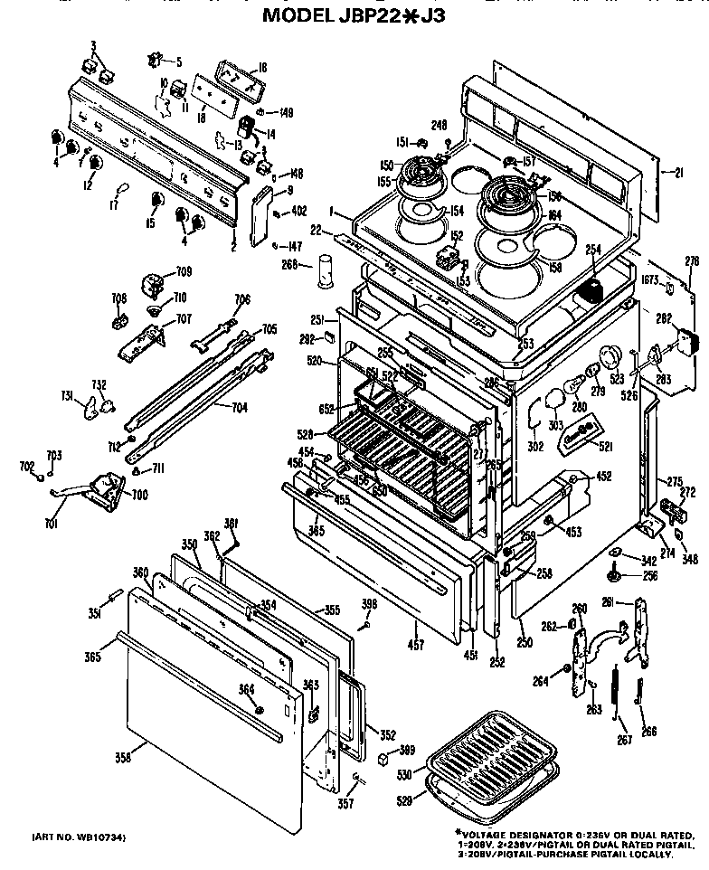 MAIN BODY/COOKTOP/CONTROLS