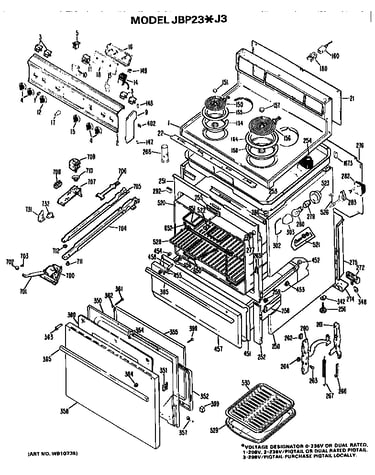Main body/cooktop/controls