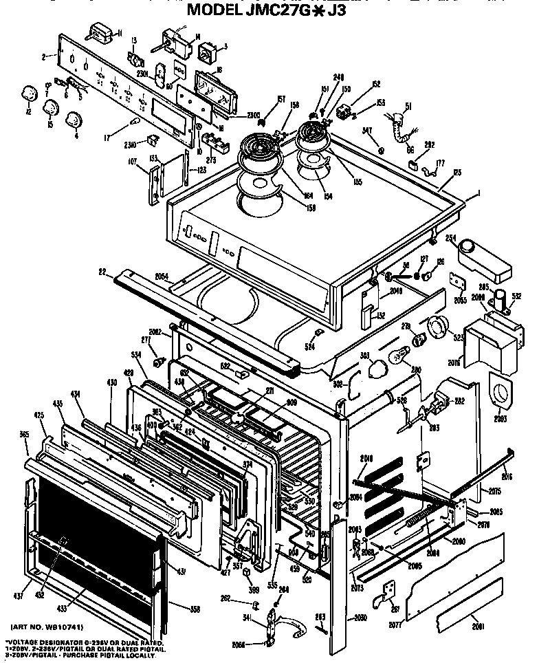 Main body/cooktop/controls