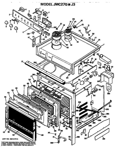 Main body/cooktop/controls